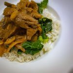 Beef stroganoff on rice | Skinny Kitchen Secrets